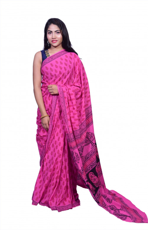 Tribes India Cotton Bagh Saree
