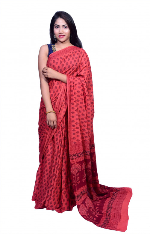 Tribes India Cotton Bagh Saree