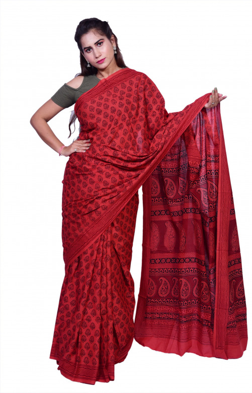 Tribes India Cotton Bagh Saree