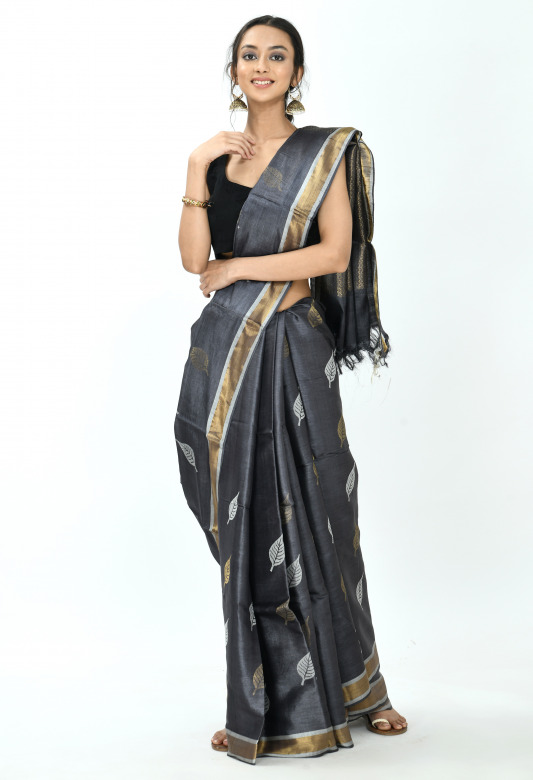 Tribes India Tassar Designer Butta Saree