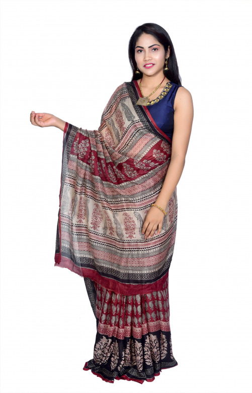 TRIBES INDIA HANDWOVEN SAREE SILK