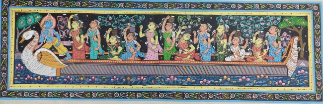 Handmade Multicolor Pattachitra Cloth Painting of Odisha