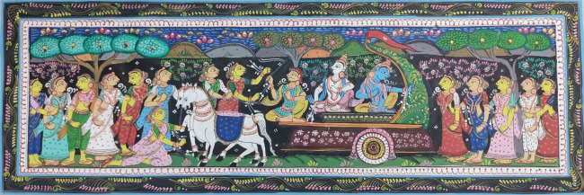 Handmade Multicolor Pattachitra Cloth Painting of Odisha