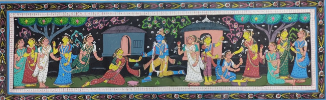 Handmade Multicolor Pattachitra Cloth Painting of Odisha