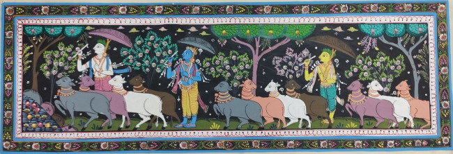 Handmade Multicolor Pattachitra Cloth Painting of Odisha