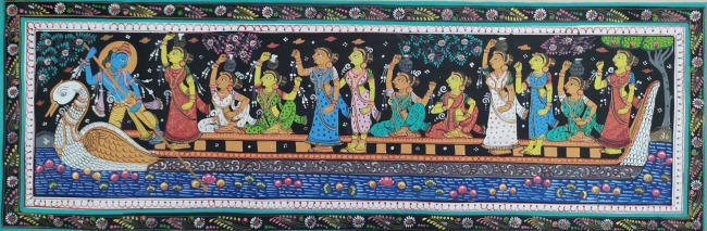 Handmade Multicolor Pattachitra Cloth Painting of Odisha