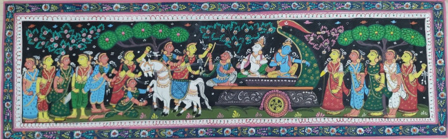 Handmade Multicolor Pattachitra Cloth Painting of Odisha