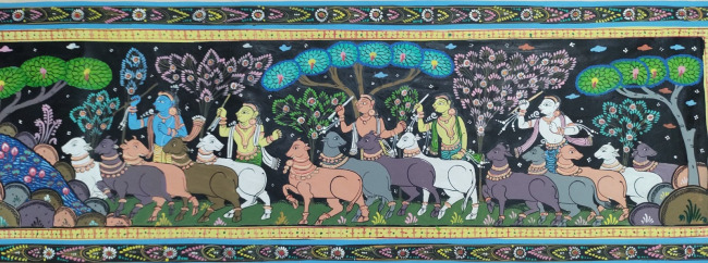 Handmade Multicolor Pattachitra Cloth Painting of Odisha