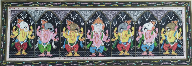Handmade Multicolor Pattachitra Cloth Painting of Odisha