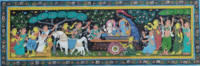Handmade Multicolor Pattachitra Cloth Painting of Odisha