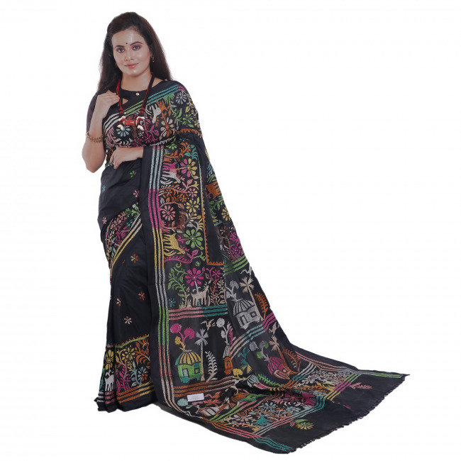 Handwoven Tussar Saree