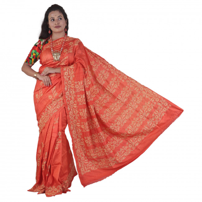 Bishnupuri Kantha Silk
