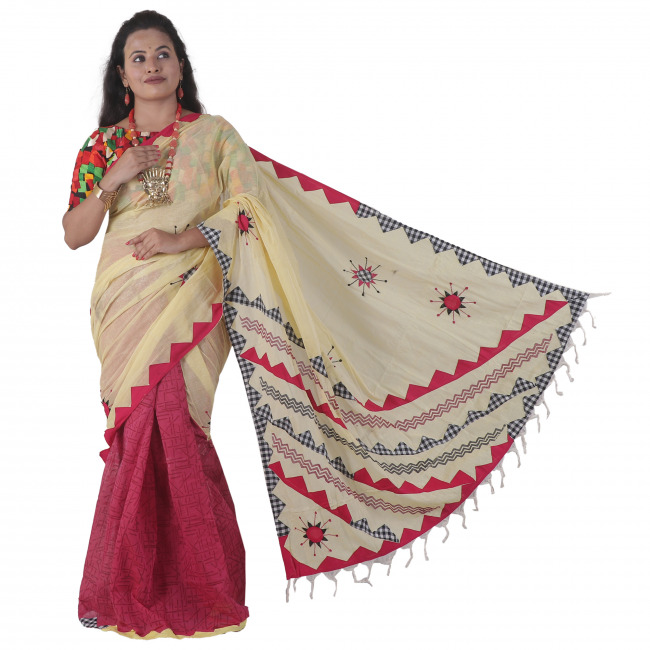 Cotton Mix Match Saree