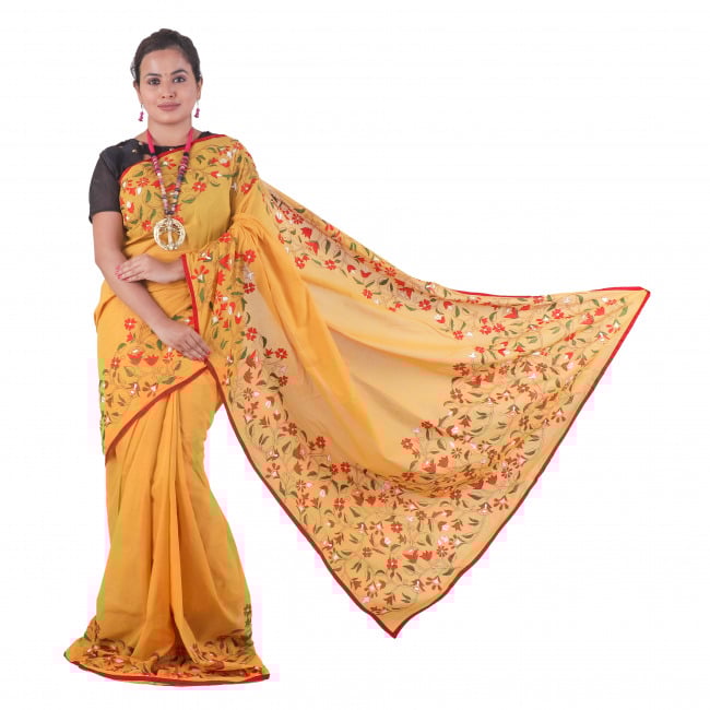 Cotton Kantha Saree