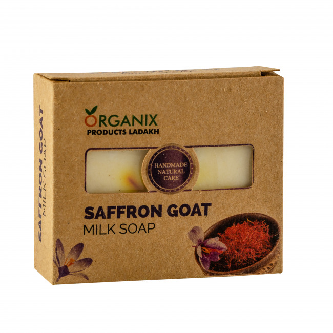 Handmade Natural Saffron Goat Soap