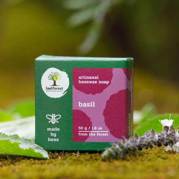 Handmade Beeswax Basil Soap (50 Grams)