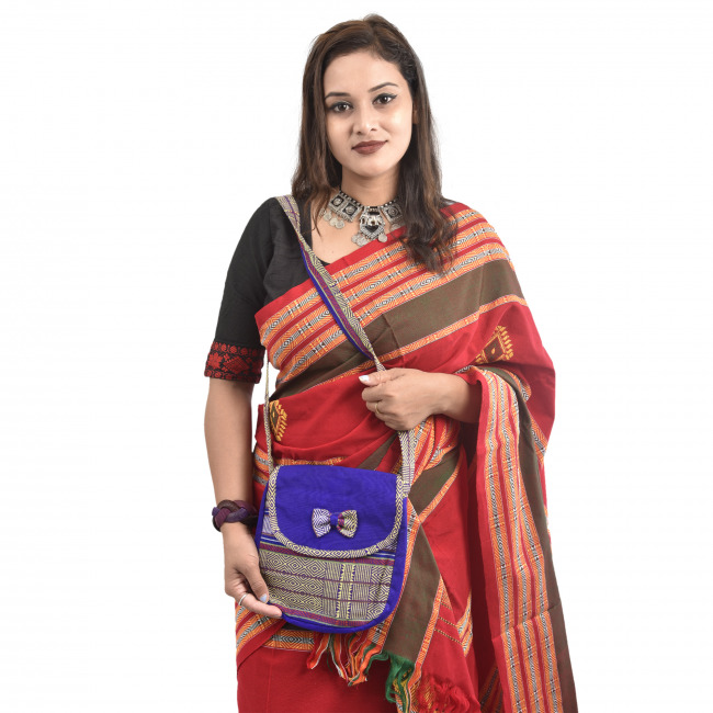 Handmade Traditional Sling Bag from Rabha Tribe of Assam