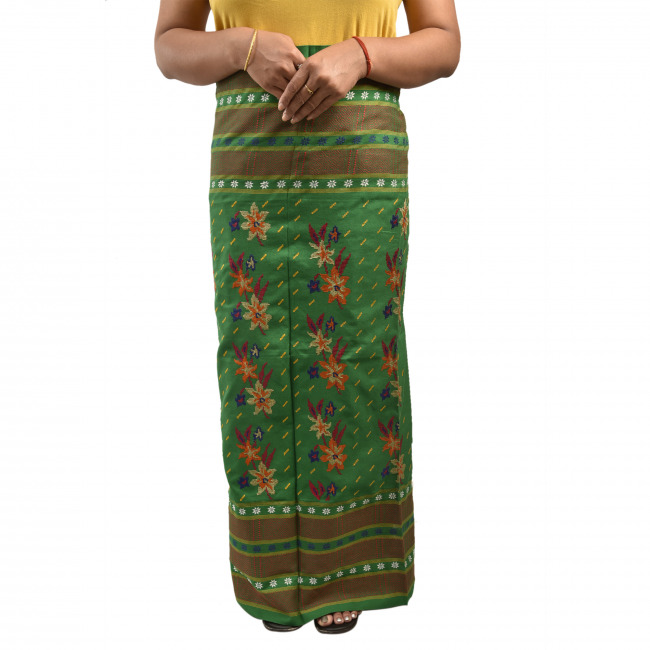 Handwoven Pure Cotton Designer Kamlet Wrapper