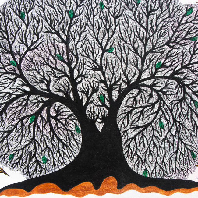 Handmade Gond Multicolor Painting