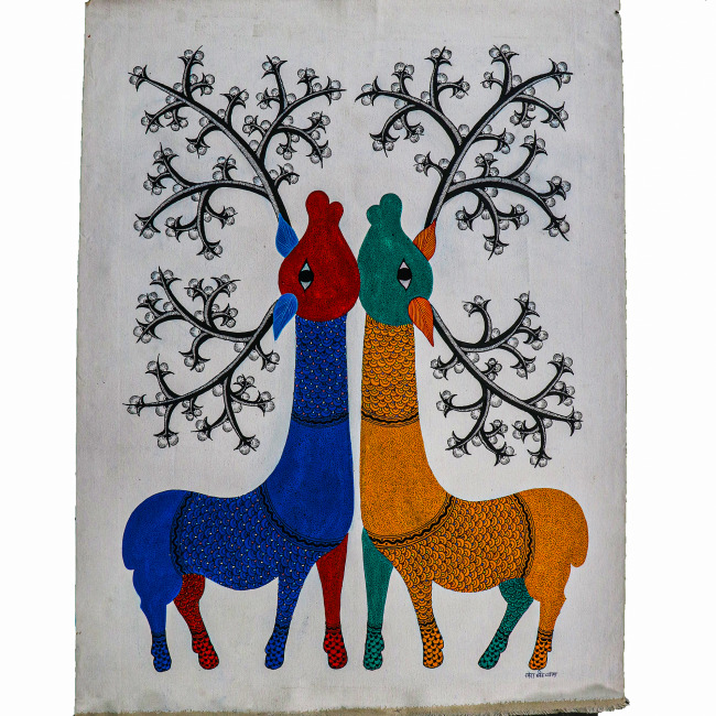Handmade Gond Multicolor Painting