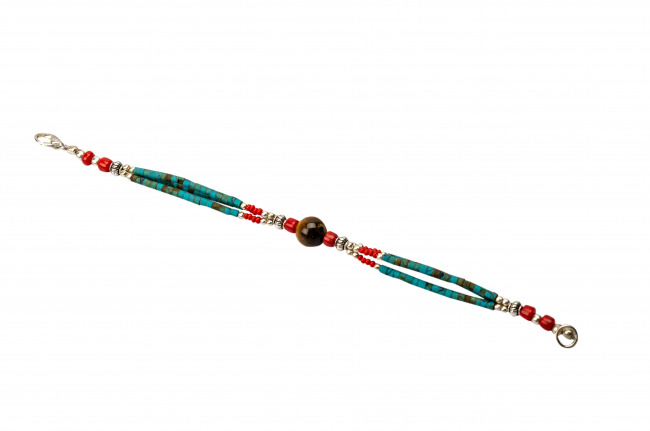 Handmade Green Triple Line Bracelet