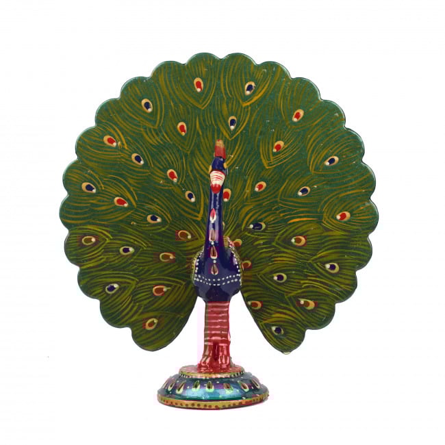 Metal Meenakari Painting Dancing Peacock (5 Inches)
