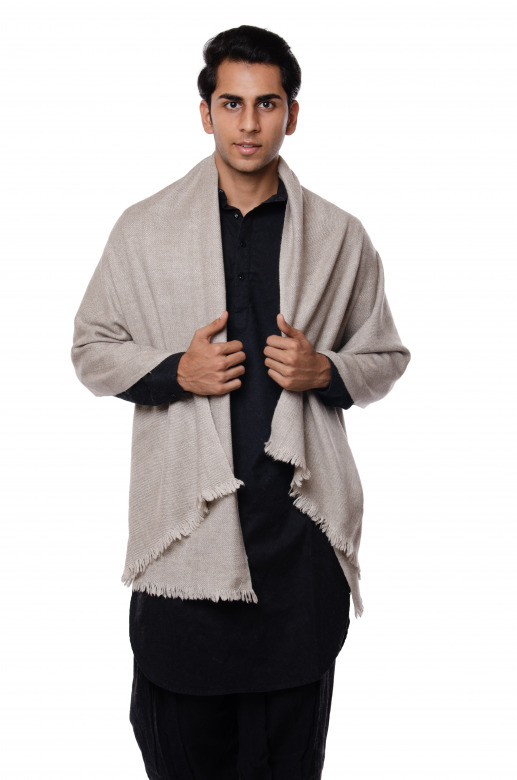 Handwoven Brown Pashmina Stole Leh
