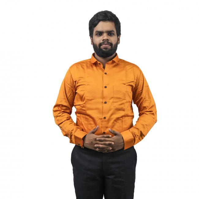 Tribes India Yellow Roseberry Cotton Shirt