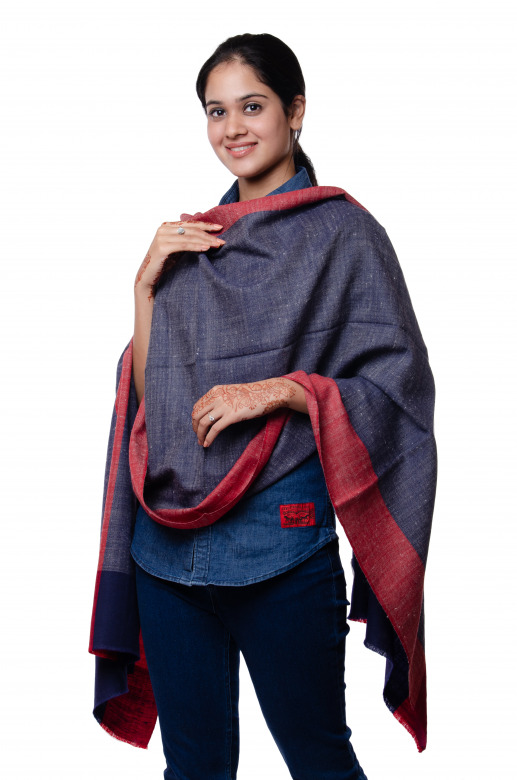 Handwoven Pure Woolen Multicolor Stole Leh