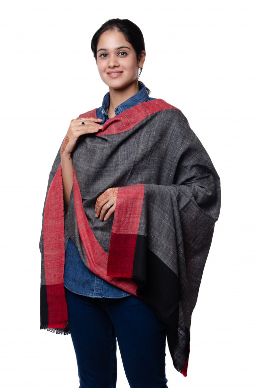 Handwoven Pure Woolen Multicolor Stole Leh