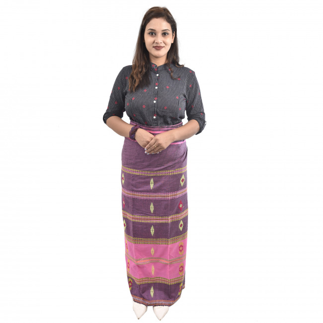 Handwoven Pure Cotton Multicolor Waist Wrap Around Wrapper