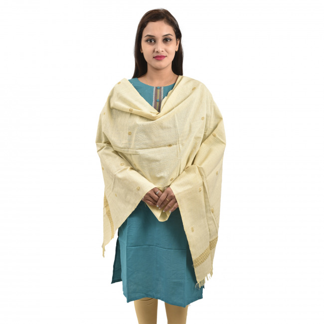 Hand Woven Eri Silk Stole/Dupatta By Tribal Artisans of Assam