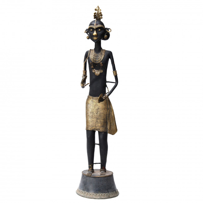 Handcrafted Dhokra Metal Statue
