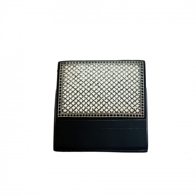 Bidriware Box – Phool Jadi Silver Inlay | Handcrafted Floral Design Box from Bidar