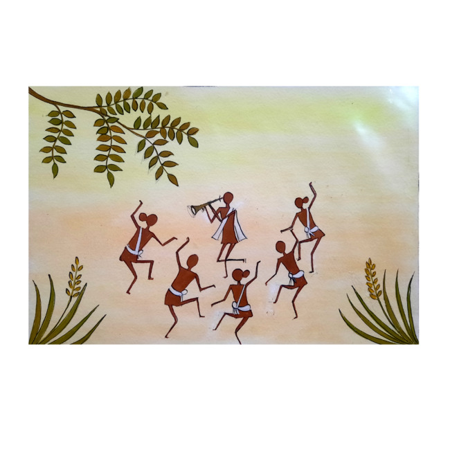 Handcrafted Kurumba Painting (12*8 Inches)