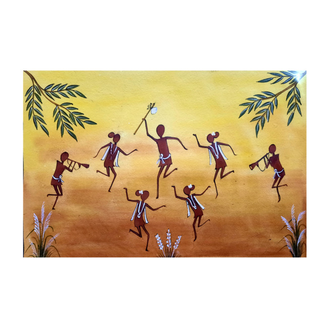 Handcrafted Kurumba Painting (12*8 Inches)