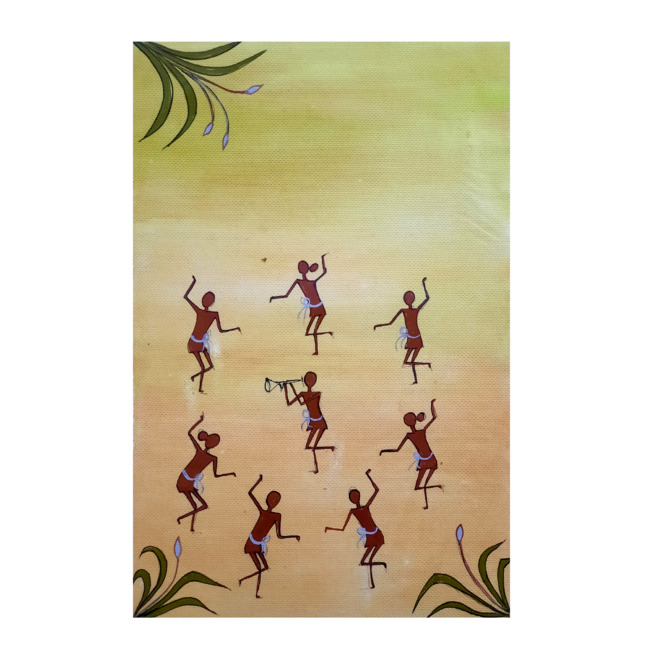 Handcrafted Kurumba Painting (12*8 Inches)