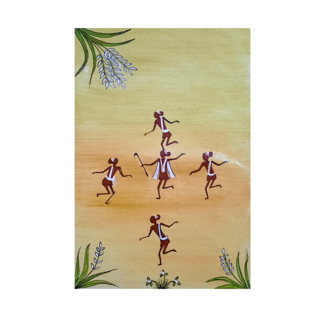 Handcrafted Kurumba Painting (12*8 Inches)