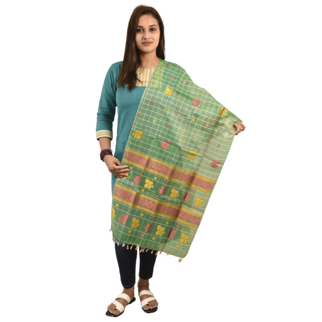 Hand Woven Traditional Stole By Tribal Artisans of Assam