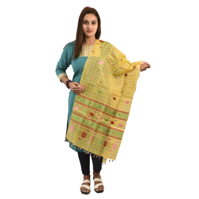 Hand Woven Traditional Stole By Tribal Artisans of Assam