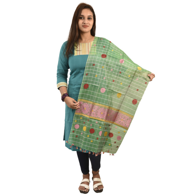 Hand Woven Traditional Stole By Tribal Artisans of Assam