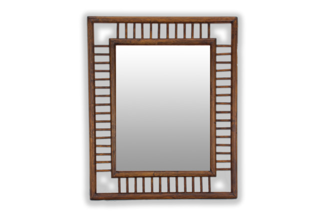Wood Frame Bamboo Handmade Wooden Vintage Photo (Brown) PVTG