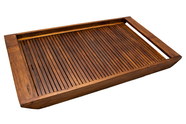 Handmade & Handcrafted Wooden Serving Tray (Brown) (PVTG)