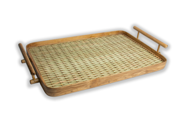 Handwoven Bamboo Tray (Medium) (PVTG)
