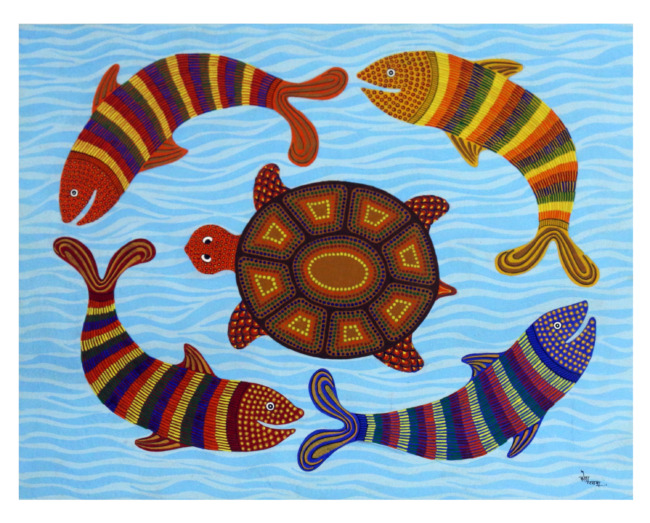 Tribes India Exclusive Hand Made Pithora Paper Painting “ Gujarat