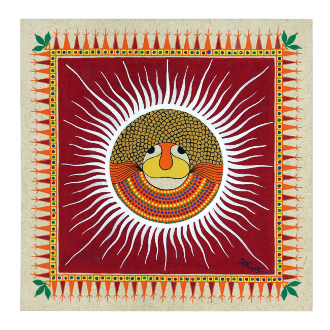 Tribes India Exclusive Hand Made Pithora Paper Painting “ Gujarat