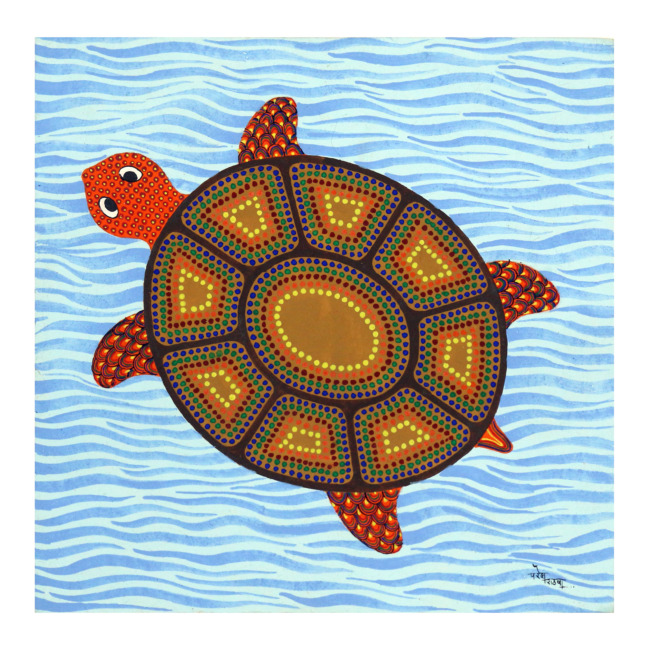 Tribes India Exclusive Hand Made Pithora Paper Painting “ Gujarat