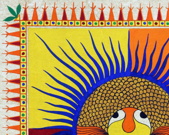 Tribes India Exclusive Hand Made Pithora Paper Painting “ Gujarat