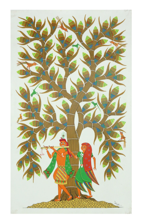 Tribes India Exclusive Hand Made Pithora Canvas Painting “ Gujarat