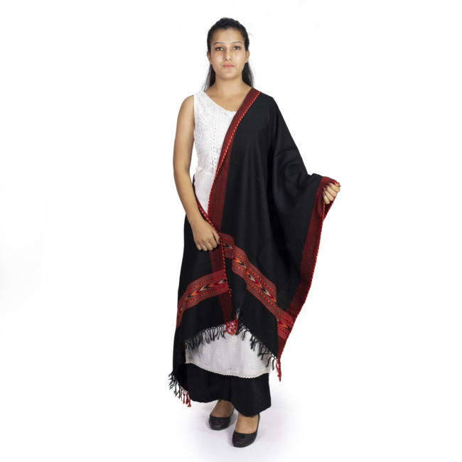 Handspun 1 Patti Doru Stole Black